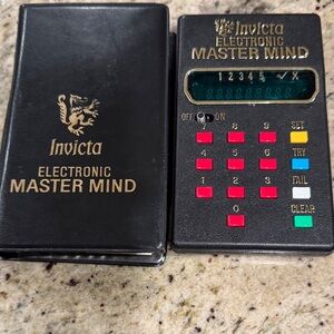 Vintage Invicta Master Mind Game with Colorful Buttons